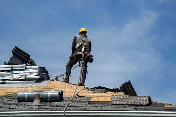 Professional Flat Roof Repair technician working in Helix, OR